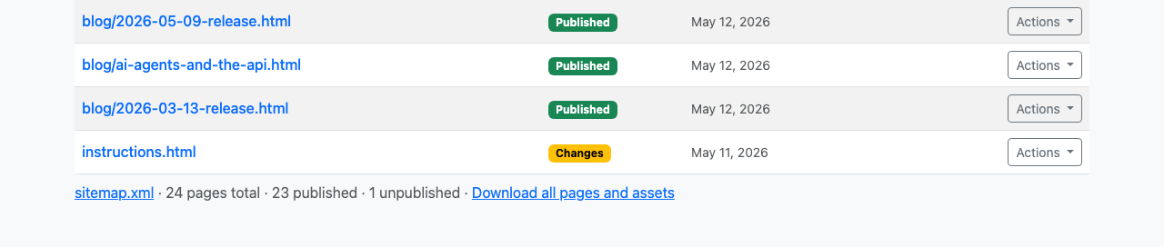 Download all pages feature